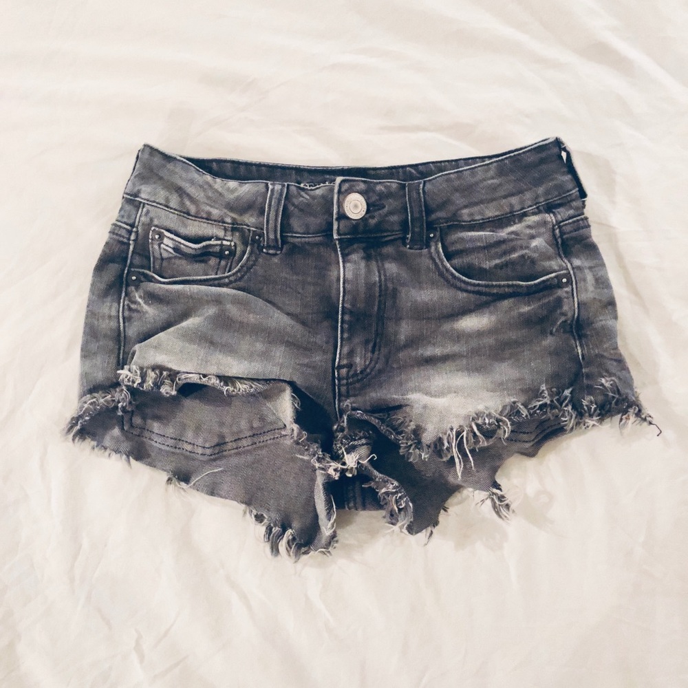 SOFT high waist cutoff denim/jean shorts